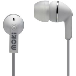 Moki Dots Noise Isolation Earbuds White 