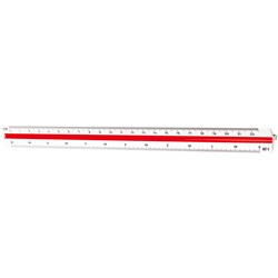 Staedtler Mars 561 Reduction Scale Ruler: 1:20  1:25 1:50 1:75 1:100 1:125