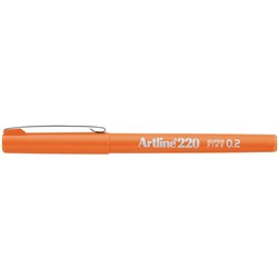 Artline 220 Fineliner Pen 0.2mm Orange