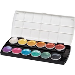 Zart Paint Palette Assorted Metallic Colours 