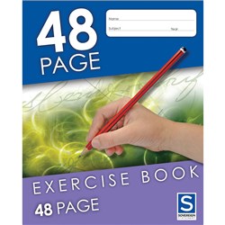 Sovereign Exercise Book 225x175mm 8mm Ruled 48 Page  