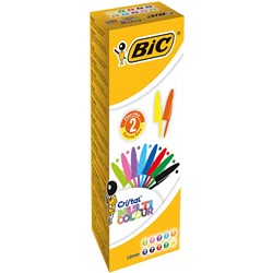 Bic Cristal Multicolour Ballpoint Pen Wide Point 1.6mm Assorted Pack of 20